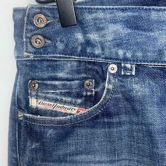 DIESEL INDUSTRY WOMEN'S JEANS CHERONE LOW RISE BOOTCUT Y2K 90's SIZE 26 - Picture 7 of 13